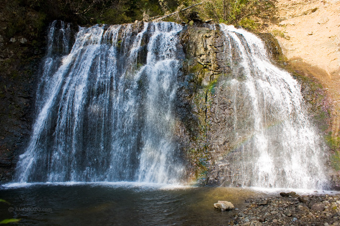 Водопад на реке Черемшанке, Томаринский район, Остров Сахалин